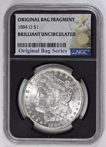 1884年 O モルガン銀貨 NGC BU オリジナルバッグシリーズ