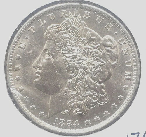 * 1884-O * ジェム・バ・MS・モーガン・シルバー・ドル