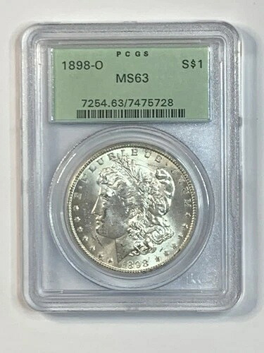 1898-O 1ドル モルガン銀貨 PCGS MS63 オールドグリーンホールド OGH**XHKHX728