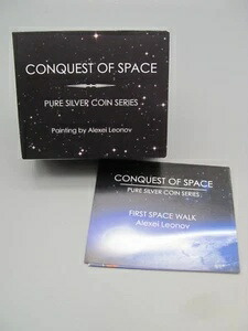 2011年ニウエ2ドル銀貨宇宙征服 - 初の宇宙遊泳 56,100円