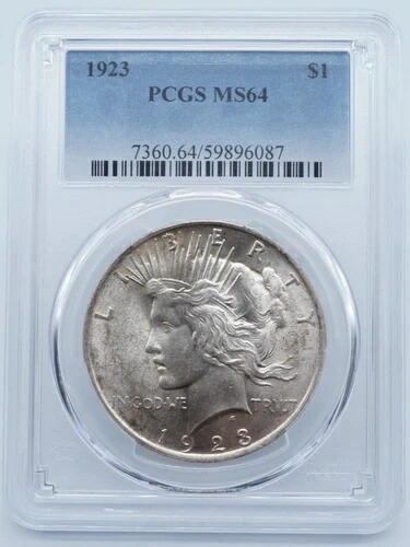 1923年 P ピース銀貨 $1 PCGS MS64 - .175 - U1139 56,100円