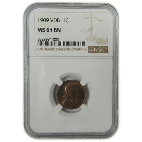 1909 VDB リンカーン ウィート セント MS 64 BN NGC ペニー 未流通 SKU:I20562