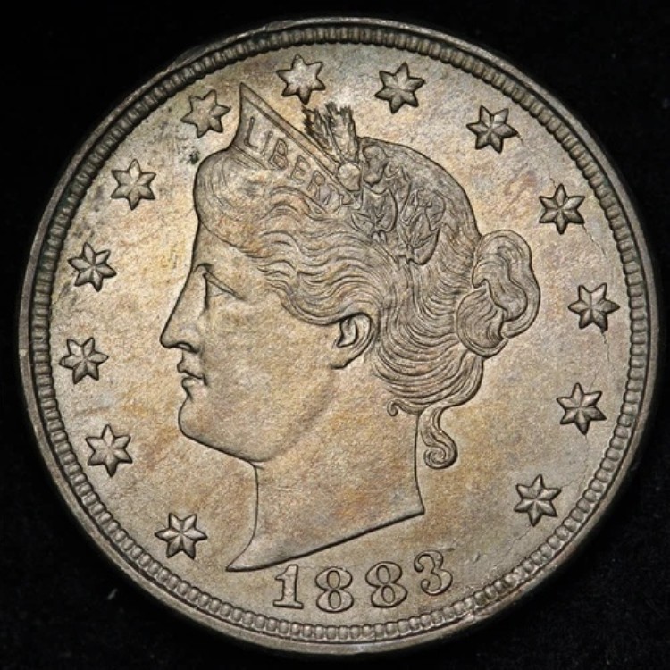 1883年 NO/CENTS リバティ V ニッケル チョイス BU *未流通* MS E261 ZNX 56,100円