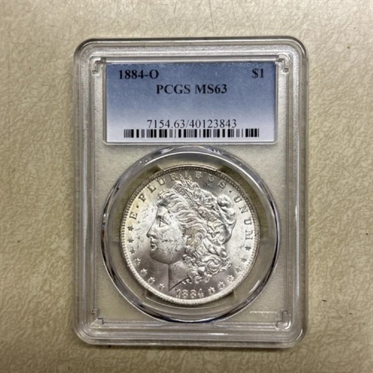 1884-O モルガン銀貨 - PCGS MS63