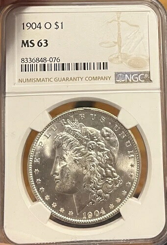 1904-O NGC MS63 モルガン銀貨