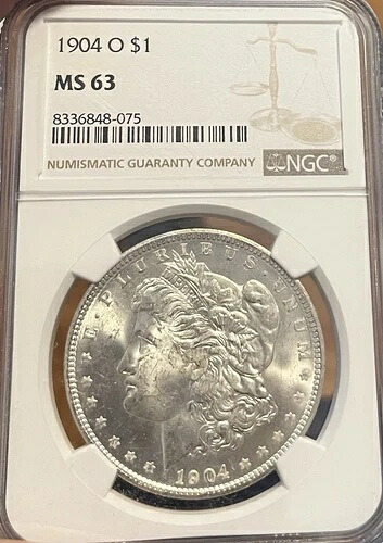 1904-O NGC MS63 モルガン銀貨