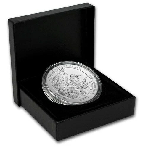 2017-P ATB 5オンス ジョージ・ロジャース・クラーク アメリカ・ザ・ビューティフル 5オンス シルバーコイン画像