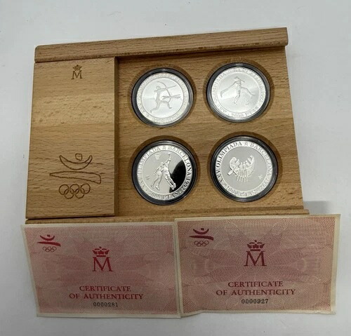 楽天市場】【記念銀貨】バルセロナオリンピック記念 2000ペセタ SV925