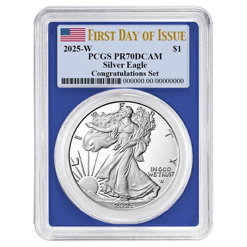 2025-W $1 1オンス プルーフ アメリカン シルバー イーグル コングラテーション セット PCGS PR70DCAM ...|WORLD RESOURCE【KING店】