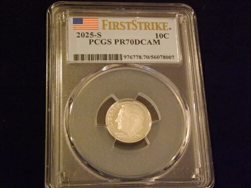 2025-S 10セントダイム ファーストストライク PCGS PR 70 RD|WORLD RESOURCE【KING店】