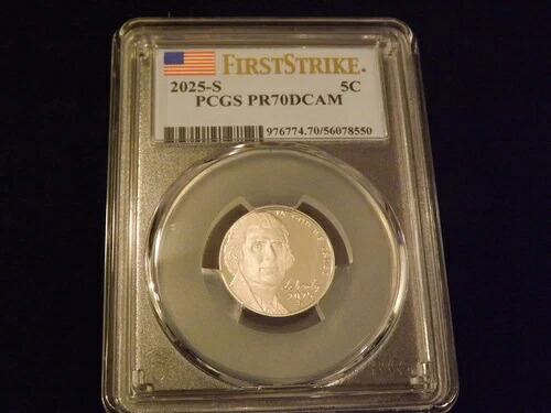 2025-S 5C ニッケル ファーストストライク PCGS PR 70|WORLD RESOURCE【KING店】