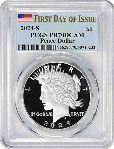 2024-S ピースシルバーダラー PR70DCAM 発行初日 PCGS｜WORLD RESOURCE【KING店】