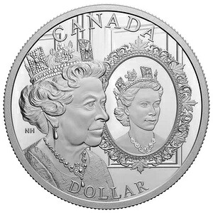 2022年 1ドル エリザベス2世女王即位60周年記念 プルーフ銀貨