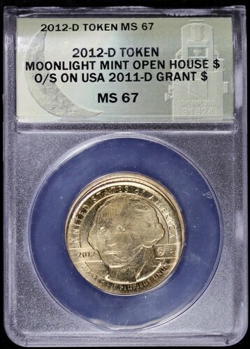 2012 Dトークン ダン・カー ムーンライトミント オープンハウス $ O/S グラントドル ANACS MS67