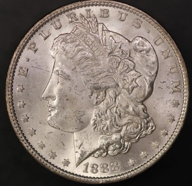 1888年モルガン銀貨 - 古いコレクションから新品 - ロット8376