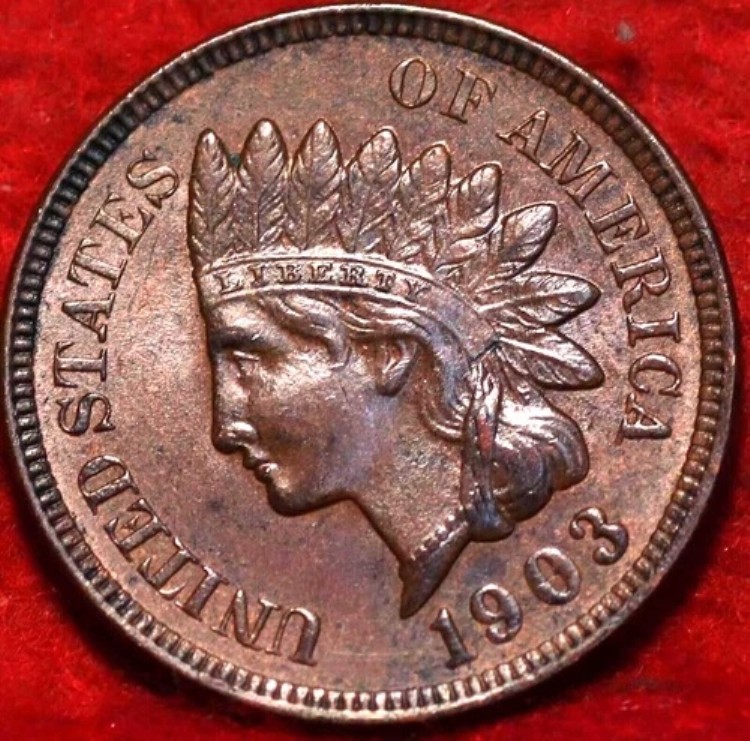 1903年米国インディアンセント：鮮明な4つのダイヤモンド（LL20）
