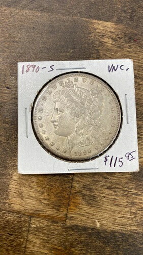 1890-S モルガン銀貨 未流通