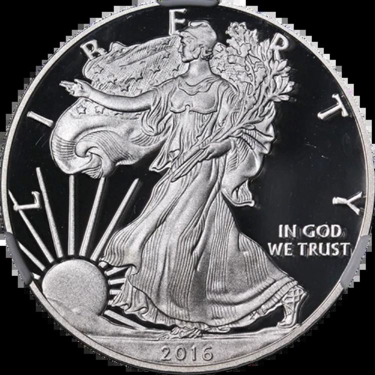 2016-W シルバー アメリカン イーグル $1 NGC PF69 ウルトラ カメオ ファースト リリース レタード E...