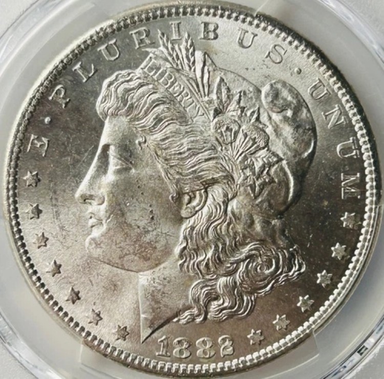 1882年 S モルガン銀貨 PCGS MS64