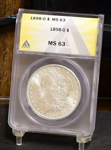 1898-O モルガン ドル - ANACS MS63 (#54248-L)