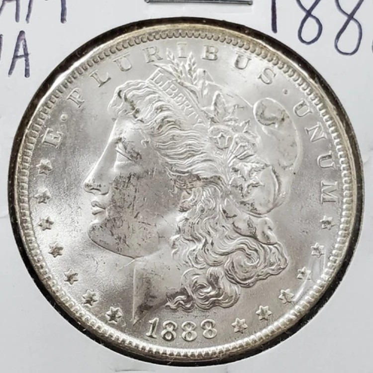 1888年 P $1 モルガン シルバー イーグル ドル コイン チョイス / GEM BU UNC Vam-11A バラエティ