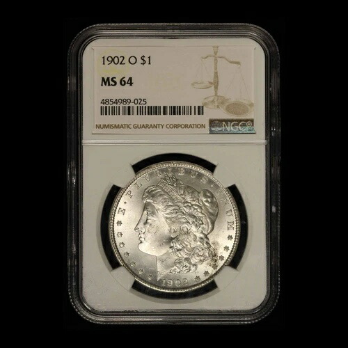 1902-O 1ドル モルガン銀貨 NGC MS64 - 米国送料無料