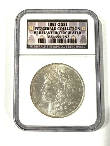 1883年 O NGCブリリアント未流通モルガン銀貨 フィッツジェラルドコレクション