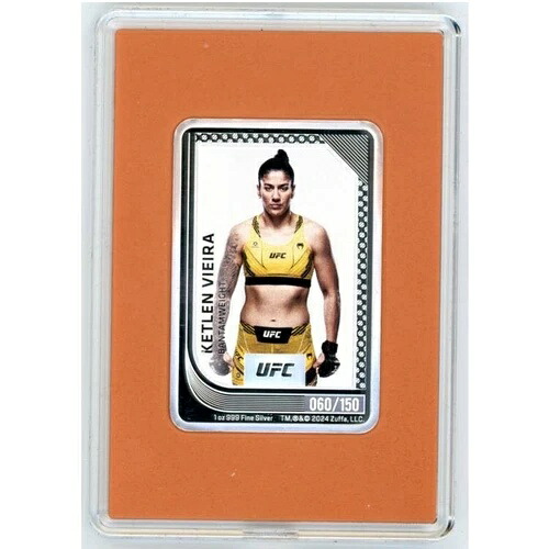 ケトレン・ビエラ 2024 $2 UFC ミント トレーディング シルバー コイン ニウエ ニュージーランド ミント COA #060/150