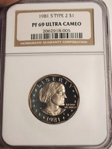 1981-S タイプ2 スーザン・B・アンソニー・ダラー NGC PF69 UCAM 送料無料 G0820