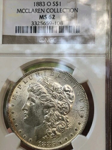 1883 O モーガン NGC MS 62 マクラーレンコレクション