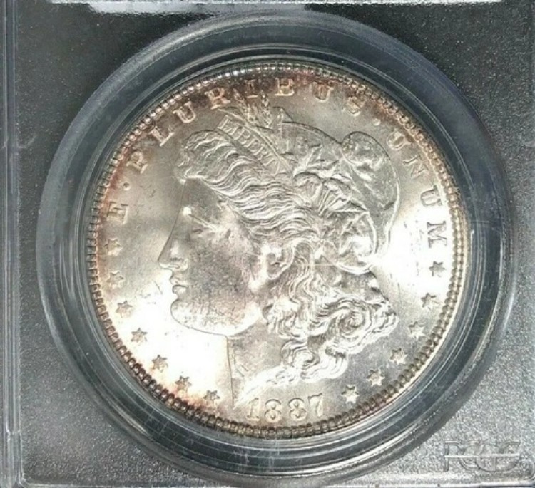 1887年 モーガン シルバードル - PCGS MS 64 ～美しいコイン～ REF#7986
