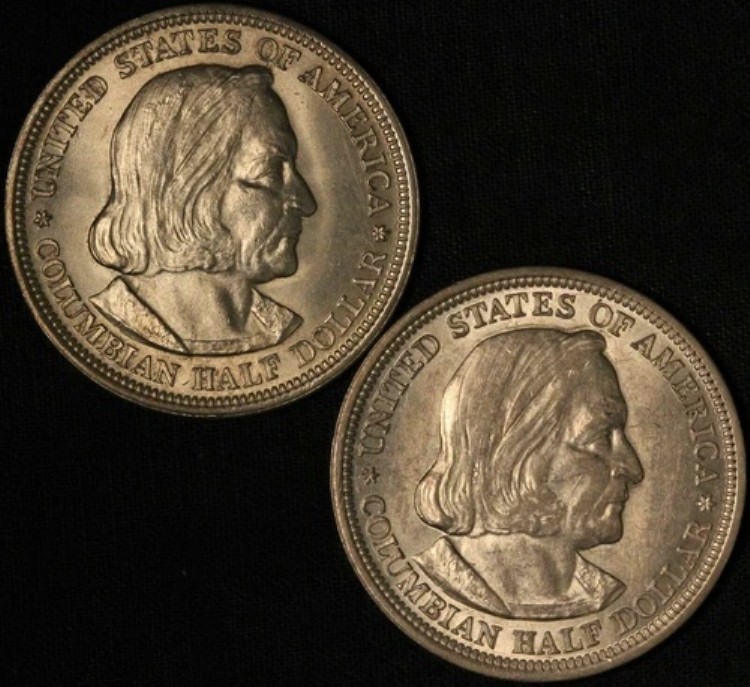 1892年と1893年の記念50セント銀貨ハーフドルペア - 米国送料無料