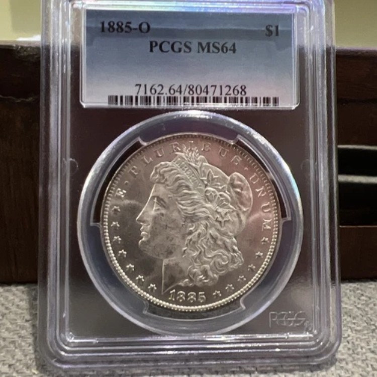 1885-O モルガン・ダラー（PCGS MS-64）
