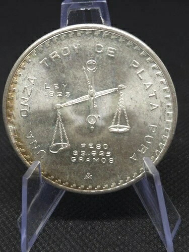 1980年 メキシコ 1オンザ ? AU | 金庫保管地金 | KM#M49b.5 | .925 シルバー