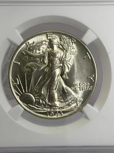 1943年 P 50C NGC MS 64 ウォーキング・リバティ・ハーフダラー