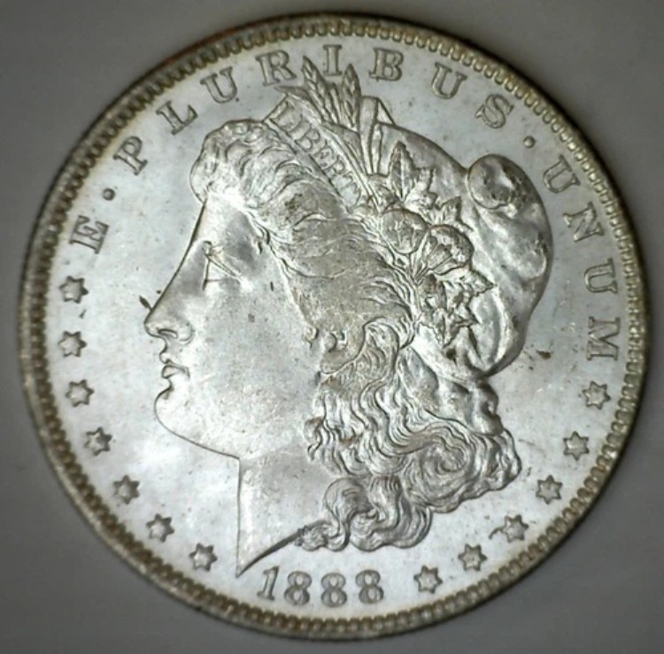 1888年 O 未流通銀モルガン1ドル BU $1コイン ニューオーリンズ造幣局