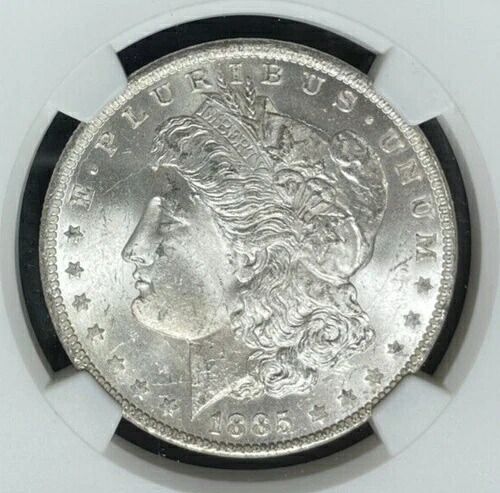 1885-O モーガン シルバードル ~ NGC - MS 64 ~美しいコイン~ REF#70-011