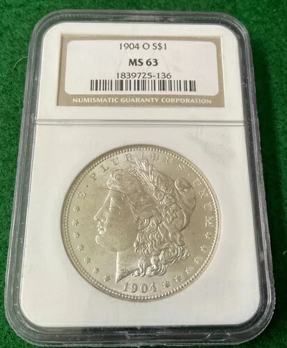1904年 O モルガン・ダラー NGC MS 63 - 3 58,685円