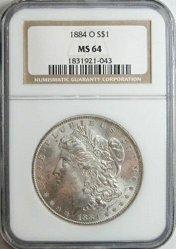 1884-O モルガン・ダラー NGC MS-64