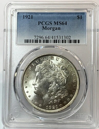 1921年 $1 PCGS MS 64 モルガン銀貨
