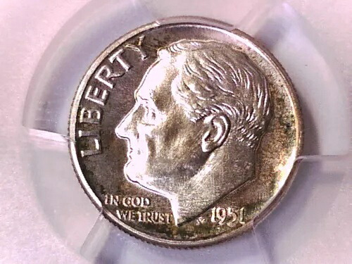 1951年 プルーフ ルーズベルト ダイム PCGS PR 67 42433135