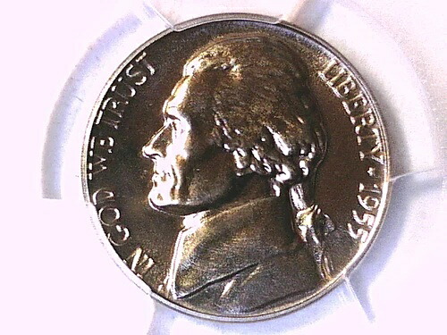 1955年 プルーフ ジェファーソン ニッケル PCGS PR 68 43365605