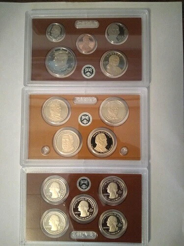 2012-S 米国造幣局 プルーフコインセット 14枚セット（箱・品質証明書付き）