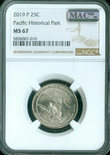 2019 P ローウェル パーク クォーター NGC MS 67 MAC 品質 ??