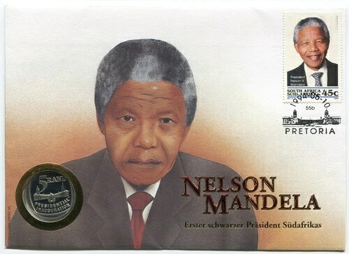 南アフリカ ネルソン・マンデラ大統領就任式 1994年 FDC プルーフ 5R ドイツ語