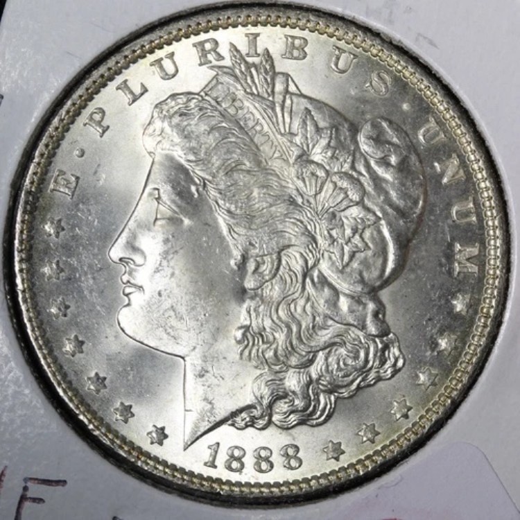 1888年 モルガン銀貨 BU *未流通* MS E354 QVHF