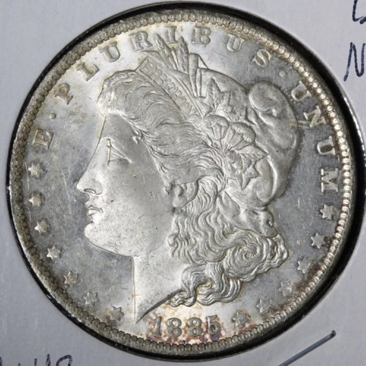 1885-O モルガン銀貨 BU *未流通* MS PL E359 XUHB付近