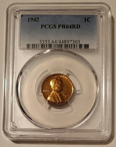 1942年 リンカーン ウィート セント PR64 レッド PCGS ロープルーフ 鋳造｜WORLD RESOURCE【KING店】