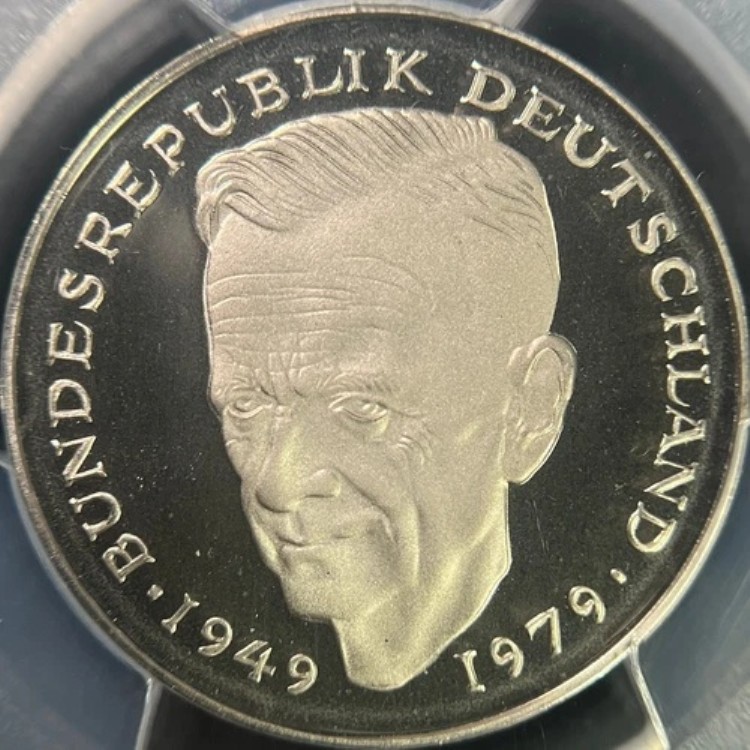 ドイツ。1980年、2マルク、D - PCGS PR68 DCAM - トップポップ??ミュンヘン、シューマッハ、プルーフ｜WORLD RESOURCE【KING店】
