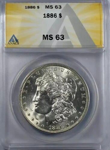 1886年モルガン銀貨 ANACS MS-63｜WORLD RESOURCE【KING店】